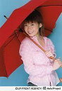 【中古】生写真(ハロプロ)/アイドル/モーニング娘。 モーニング娘。/安倍なつみ/腰上・衣装ピンク・水玉・両手傘赤・背景水色/公式生写真