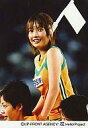 【中古】生写真(ハロプロ)/アイドル/モーニング娘。 モーニング娘。/安倍なつみ/上半身・衣装黄色緑・頭に白い旗・目線左上/公式生写真