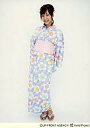【中古】生写真(ハロプロ)/アイドル/モーニング娘。 モーニング娘。/藤本美貴/全身・着物水色・花柄・帯ピンク・両手後ろ・背景白・2L版/公式生写真