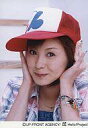 【中古】生写真(ハロプロ)/アイドル/Hello! Project Hello! Project/松浦亜弥/バストアップ・赤・青のストライプ柄シャツ・帽子・両手耳・左手ブレスレット・背景階段/公式生写真