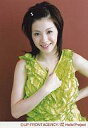 【中古】生写真(ハロプロ)/アイドル/Hello! Project Hello! Project/松浦亜弥/上半身・衣装黄緑色・左手腰・右手胸元・笑顔・背景赤/公式生写真