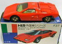 【中古】ミニカー 1/61 ランボルギーニ カウンタック LP400(レッド/青箱/日本製) 「トミカ 外国車シリーズ F37」