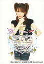 【中古】生写真(ハロプロ)/アイドル/モーニング娘。 モーニング娘。/田中れいな/衣装黒・膝上・背景白・メッセージ/公式生写真