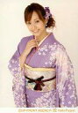 【中古】生写真(ハロプロ)/アイドル/モーニング娘。 モーニング娘。/藤本美貴/着物紫・上半身・右手胸元・背景白/公式生写真