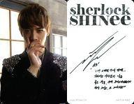 【中古】コレクションカード(男性)/CD「Sherlock」(韓国盤)特典トレーディングカード SHINee/ミンホ(Minho)/縦型・右手顔/裏面印刷サイン入り/CD「Sherlock」(韓国盤)特典トレーディングカード