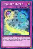 【中古】遊戯王/SR/罠/英語版/Number Hunters NUMH-EN059[SR]：Heraldry Record/紋章の記録