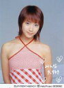 【中古】生写真(ハロプロ)/アイドル/モーニング娘。 モーニング娘。/藤本美貴/上半身・衣装赤・白のチェック柄・背景グレー・メッセージ入り「みんな大好き」・トレカサイズ/公式生写真