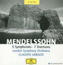【中古】輸入クラシックCD Claudio Abbado / London Symphony Orchestra/MENDELSSOHN : 5 SYMPHON...