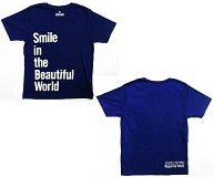 【中古】Tシャツ(男性アイドル) 嵐 Tシャツ ネイビー Fサイズ 「ARASHI LIVE TOUR Beautiful World」