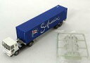 【中古】鉄道模型 1/150 日産ディーゼルC800 + サフマリン 40ft ドライコンテナ(ネイビー) 「ザ・トレーラーコレクション 第4弾」 ディスプレイモデル