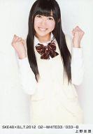 【中古】生写真(AKB48 SKE48)/アイドル/SKE48 上野圭澄/SKE48×B.L.T.2012 02-WHITE33/033-B