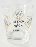 【中古】グラス(キャラクター) エレン＆ミカサ＆リヴァイ グラス 「進撃の巨人 グラス＆ゼリー」 ローソン 進撃の巨人キャンペーン第3弾グッズ