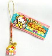 【中古】キーホルダー・マスコット(キャラクター) ご当地キティ 三猿(ゴールド) 根付 「ハローキティ」 日光限定