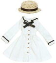 【中古】ドールアクセサリー PIC用 カンカン帽子&思い出セーラーワンピset (ミルク) 「こもれび森のお洋服屋さん♪」