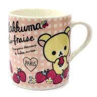 【中古】マグカップ・湯のみ(キャラクター) コリラックマ(ピンクチェック) マグカップ 「ビバ!リラッくじ Part33」 マグカップ賞