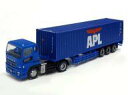 【中古】鉄道模型 【シークレット】 1/150 三菱ふそう新型スーパーグレート+APL 20ftコンテナ (ブルー×ホワイト) 「ザ・トレーラーコレクション 第...