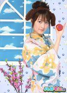 【中古】生写真(ハロプロ)/アイドル/モーニング娘。 モーニング娘。/リンリン/上半身・着物黄色.青・右手ヨーヨー・2Lサイズ/ハロモニ@