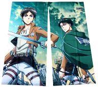 【中古】タペストリー エレン・イェーガー&リヴァイ 暖簾 「劇場版『進撃の巨人』 前編〜紅蓮の弓矢〜」 劇場グッズ