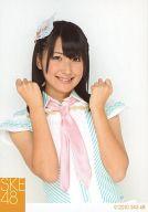 【中古】生写真(AKB48 SKE48)/アイドル/SKE48 内山命/上半身 衣装水色 白 両手グー 笑顔/公式生写真