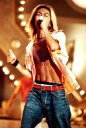 【中古】生写真(ジャニーズ)/アイドル/V6 V6/森田剛/ライブフォト・膝上・衣装白赤・ジーンズ・左手マイク・枠無し/公式生写真