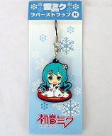 【中古】ストラップ(キャラクター) B.雪ミク2013(お盆) ラバーストラップ 「VOCALOID」 ファミリーマート×初音ミクin雪まつり会場グッズ