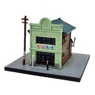 【中古】トレーディングフィギュア T-6 散髪屋(看板建築) 「昭和情景博物館 都電の風景」