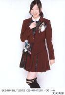 【中古】生写真(AKB48・SKE48)/アイドル/SKE48 大矢真那/SKE48×B.L.T.2012 02-WHITE01/001-A