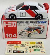 【中古】ミニカー 1/59 三菱 ランサーエボリューションIV WRCタイプ #1(ホワイト×レッド/赤箱) 「トミカ No.104」