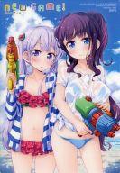 【中古】下敷き 涼風青葉&滝本ひふみ B5描きおろしクリア下敷き 「NEW GAME!」 まんがタイムきららキャラット 2015年10月号付録