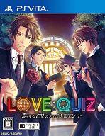 【中古】PSVITAソフト LOVE：QUIZ -恋する乙女のファイナルアンサー- [通常版]