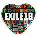 【中古】バッジ・ピンズ(男性) EXILE(ハート型/EXILE19/文字ホワイト) 缶バッジ 「EXILE LIVE TOUR 2015 “AMAZING W...
