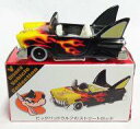 【中古】ミニカー 三匹の子ぶた ビッグバッドウルフのストリートロッド(ブラック×イエロー) 「トミカ ディズニービークルコレクション」 東京ディズニーリゾート限定