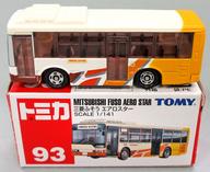 【中古】ミニカー 1/141 三菱ふそう エアロスター(ホワイト×イエロー/赤箱) 「トミカ No.93」