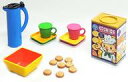 【中古】食玩 トレーディングフィギュア 4.にっこりティーセット 「ミニコレ ポップンツール 〜ときめきキッチン〜」