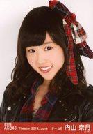 【中古】生写真(AKB48・SKE48)/アイドル/AKB48 『復刻版』内山奈月/バストアップ/劇場トレーディング生写真セット2014.June