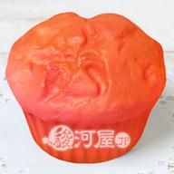 【新品】スクイーズ(食品系/おもちゃ) 野いちご 柔らか焼きカップケーキ 桃 マザーガーデン