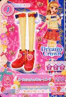 【エントリーで全品ポイント10倍！（7月26日01:59まで）】【中古】アイカツDCD/シューズ/Dreamy Crown/キュート/駆け出しアイドルレッスン会2016シリーズ3rdシーズン 16 PT-010 [-] ： ガーリッシュチェックショートブーツ/大空あかり