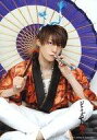 【中古】生写真(ジャニーズ)/アイドル/Love-tune Love-tune/森田美勇人/全身・座り・胡坐・法被オレンジ・鉢巻・右手傘・左手吹き戻し笛/ジャニーズJr. 祭り