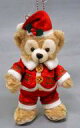 【中古】ぬいぐるみ ダッフィー(サンタ) ぬいぐるみバッジ 「ダッフィーのクリスマス2016」 東京ディズニーシー限定