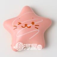 【新品】スクイーズ(食品系/おもちゃ) しろたん 柔らか星型ドーナツ 桃 マザーガーデン