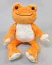 【中古】ぬいぐるみ ピクルス(だいだい) にじいろシリーズ ビーンドール 「pickles the frog-かえるのピクルス-」