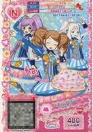 【中古】プリパラ/ノーマル/マイチケ/ボトムス/ラブリー/TwinkleRibbonSweet/タイム1弾 ★T1-066[N]：スプリングフラワースカート
