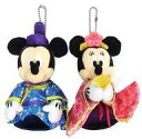 【中古】ぬいぐるみ ミッキーマウス&ミニーマウス(ひなまつり2017) ぬいぐるみバッジセット 「ディズニー」 東京ディズニーリゾート限定