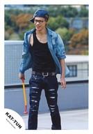 【中古】生写真(ジャニーズ)/アイドル/KAT-TUN KAT-TUN/上田竜也/膝上・衣装デニム・黒・帽子・眼鏡・..