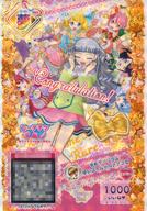 【中古】プリパラ/夢レア/マイチケ/ヘアアクセ/ラブリー/Fantasy Time/タイム4弾 「おおあたり」でもう1まいもらえちゃうシステム ★TW4-003 夢 ：ゆめサイリウムゆいゴールドヘアアクセ