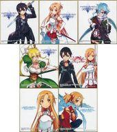 【中古】紙製品(キャラクター) 全7種セット ミニ色紙 「一番くじ ソードアート オンライン〜SAO WILL RETURN〜」 E賞