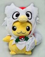 【中古】ぬいぐるみ デリバードのポンチョを着たピカチュウ ぬいぐるみ 「ポケットモンスター」 ポケモンセンター限定のサムネイル