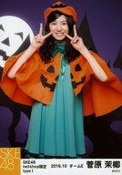 【中古】生写真(AKB48・SKE48)/アイドル/SKE48 菅原茉椰/膝上・ピース/SKE48 2016年10月度 net shop限定個別生写真「2016.10」「ハロウィン」