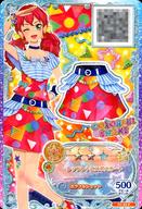 【中古】アイカツDCD/P/ボトムス/ポップ/COLORFUL SHAKE/アイカツフレンズ!データカードダスグミ2 FC-23[P]：レッドレトロスポスカート/明日香ミライ