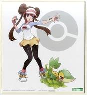 【中古】紙製品(キャラクター) メイ＆ツタージャ ありがひとし描き下ろしイラスト色紙 「ポケットモンスター ブラック2 ホワイト2 ARTFX J メイ with ツタージャ 1/8 PVC製塗装済み完成品」 コトブキヤショップ購入特典